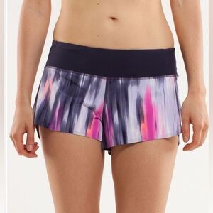 Lululemon run speed short  naked seam 
 Mirage deep indigo black size 4